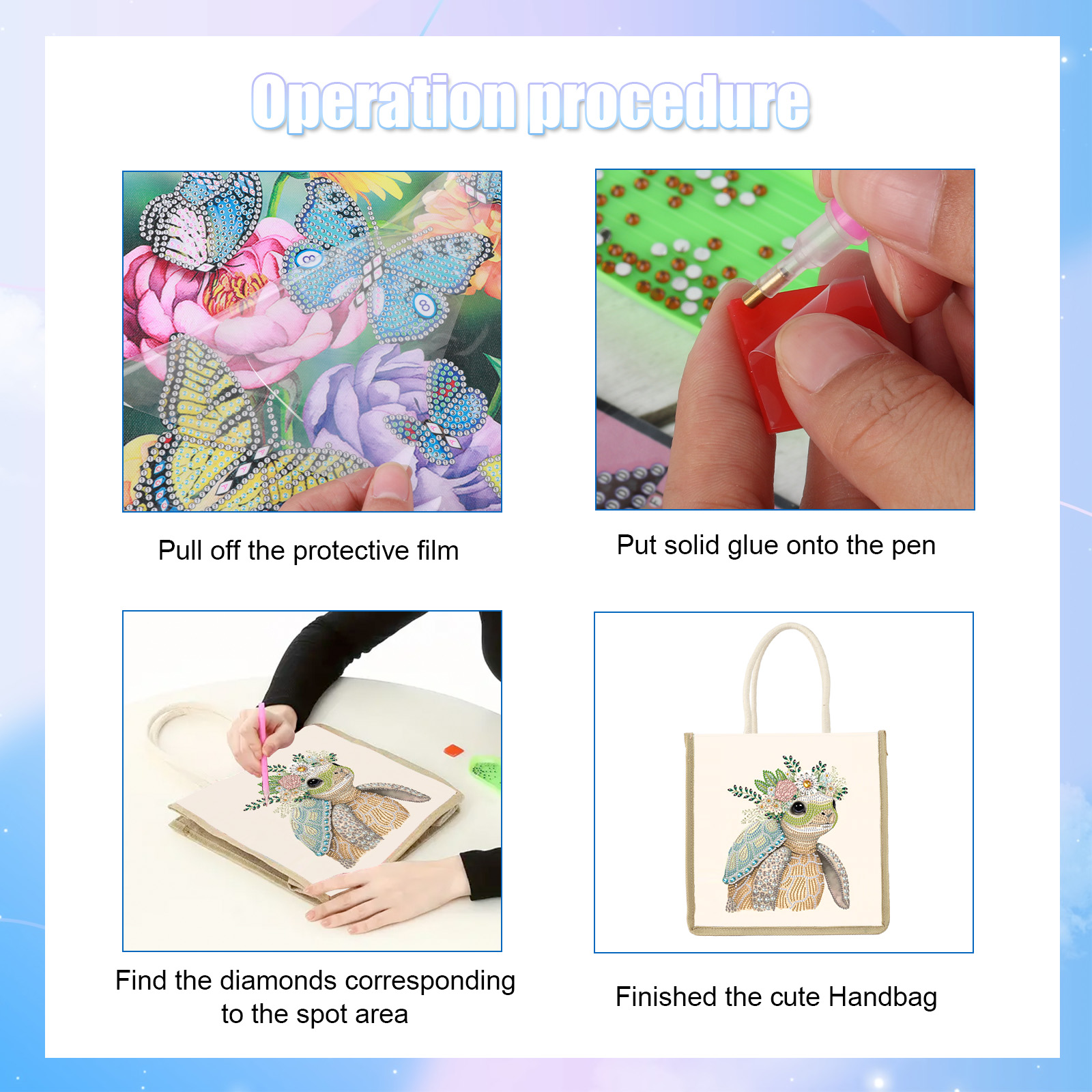 Diamond Art Painting Handbag K - đánh giá và giá Art Craft Handmade