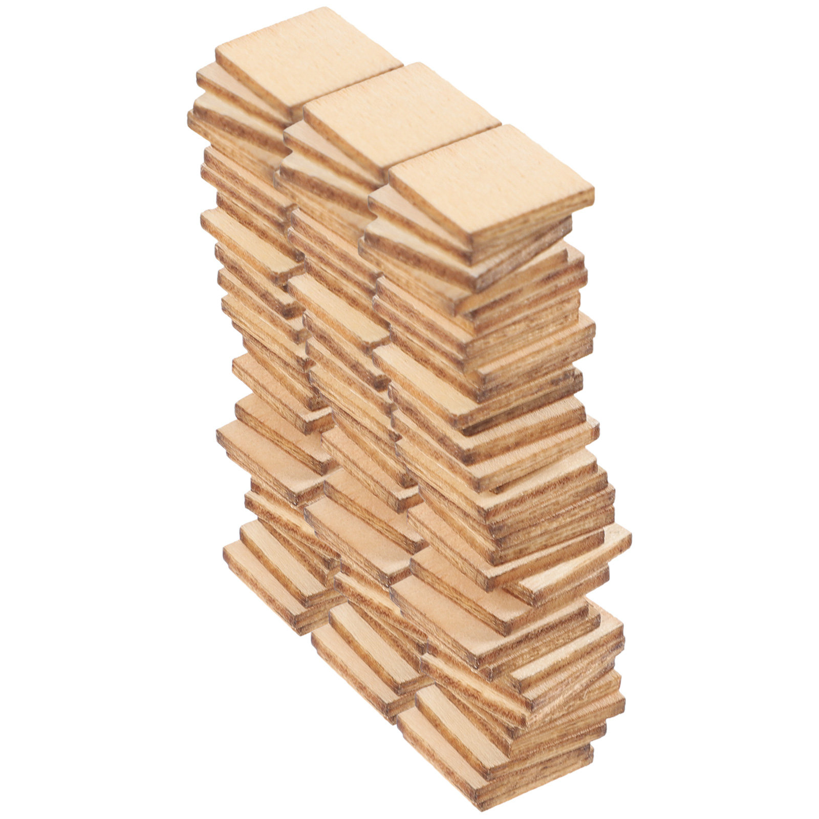 100Pcs 10Mm Square Wood Slices - đánh giá và giá Art Craft Class