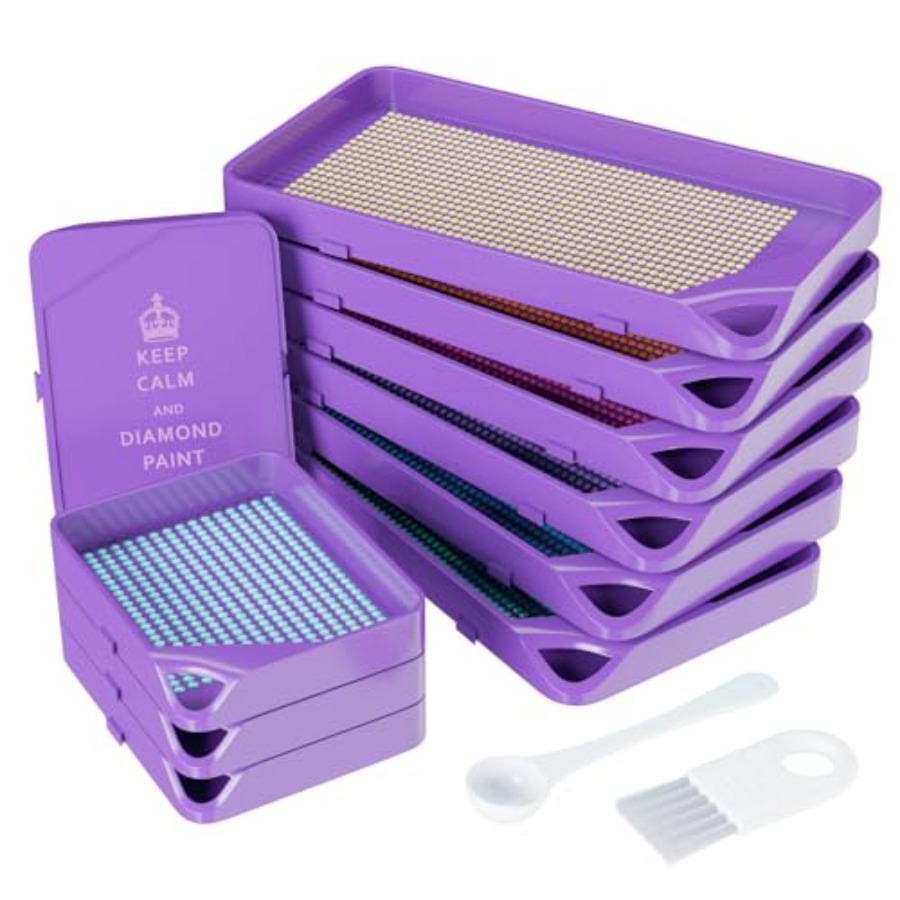10-Piece Interlocking Diamond  - đánh giá và giá Diamond Painting Kit