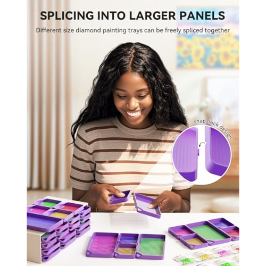 10-Piece Interlocking Diamond  - đánh giá và giá Diamond Painting Kit