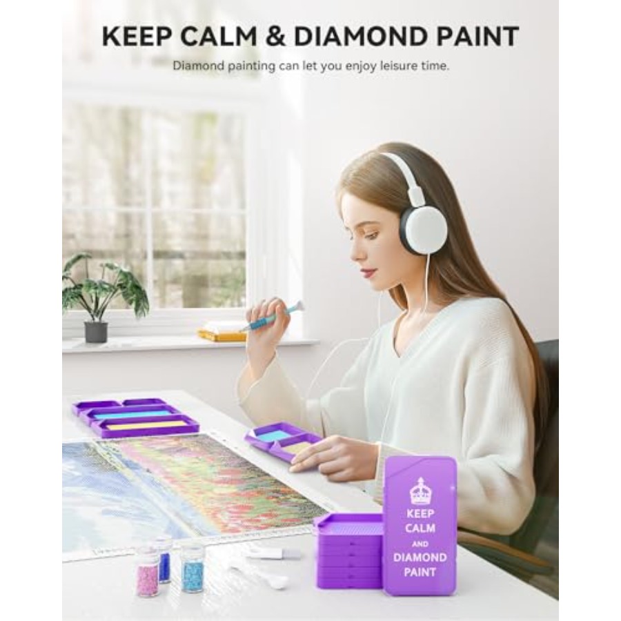 10-Piece Interlocking Diamond  - đánh giá và giá Diamond Painting Kit