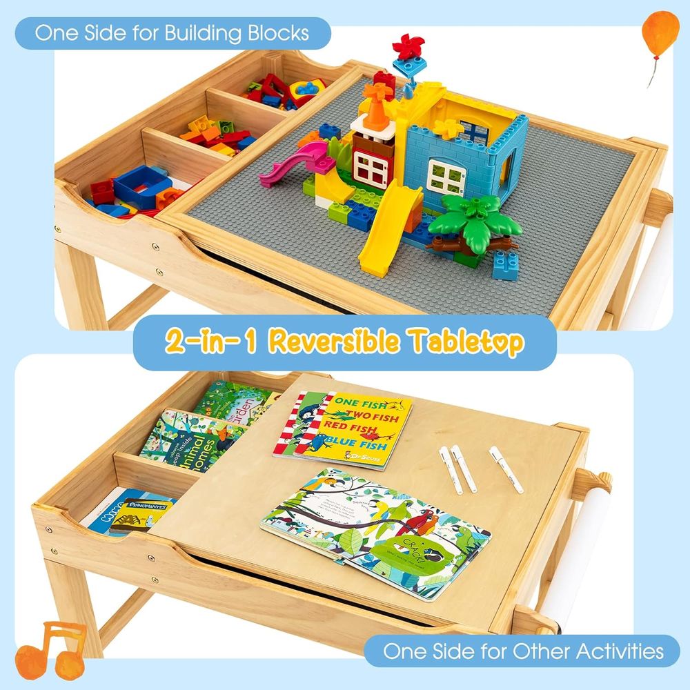 3-in-1 Wooden Building Block D - đánh giá và giá Art Craft Building
