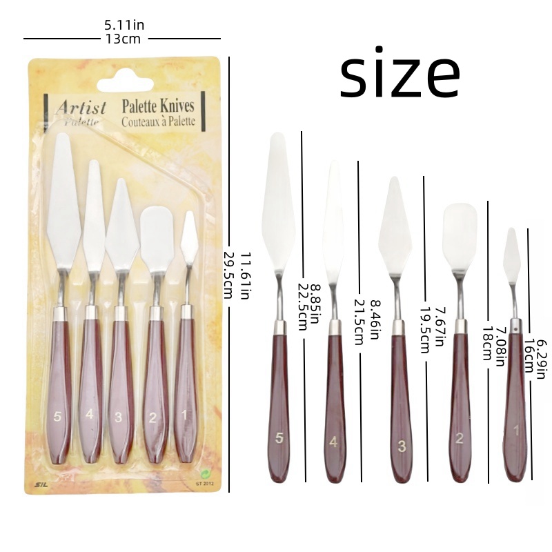 Art supplies Gouache paint pal - đánh giá và giá Painting Knife Palette