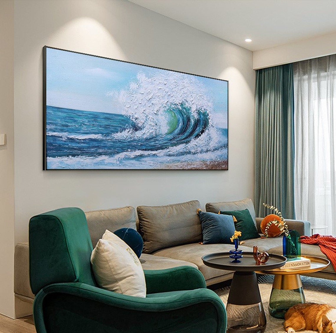 Waves Modern  Large Palette Kn - đánh giá và giá Painting Knife Palette